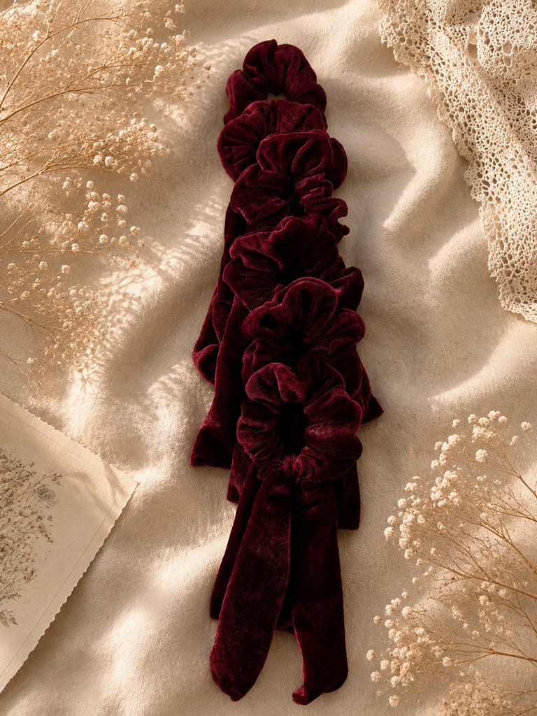 Velvet Tail Scrunchies