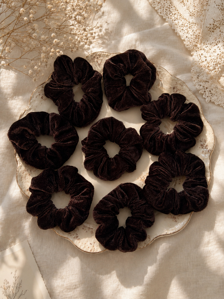 Velvet Scrunchies Combo