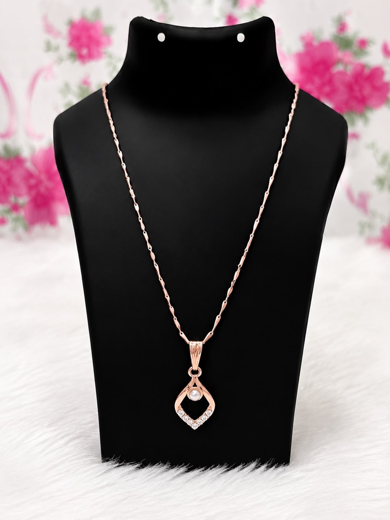 Rose Gold Pearl Grace Pendant