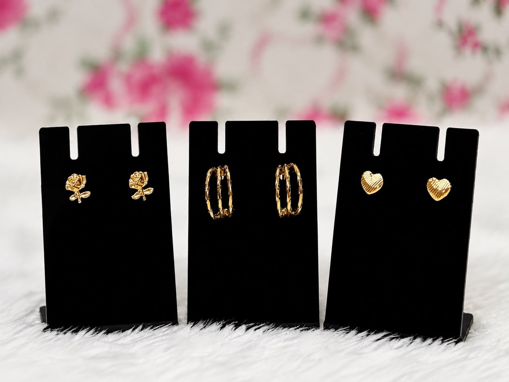 [CB002] Trio Charm Stud Set