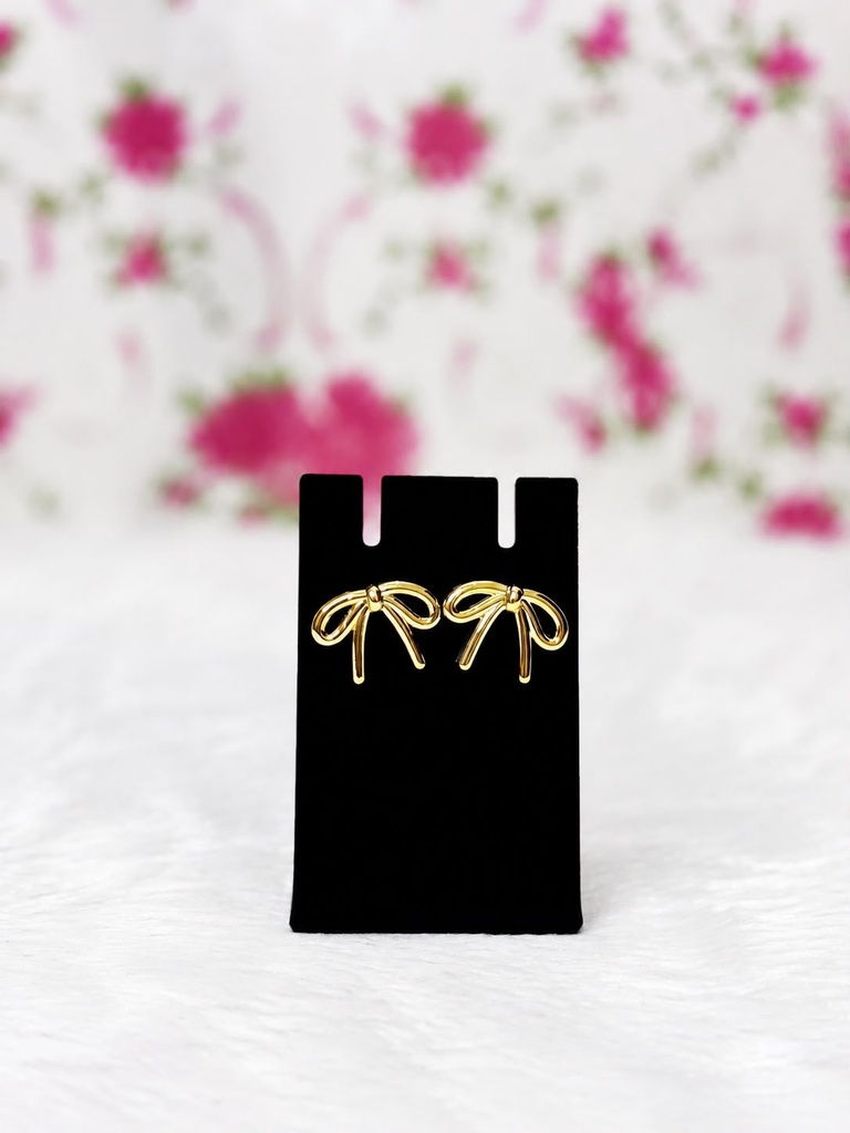 [ER016] Golden Bow Studs