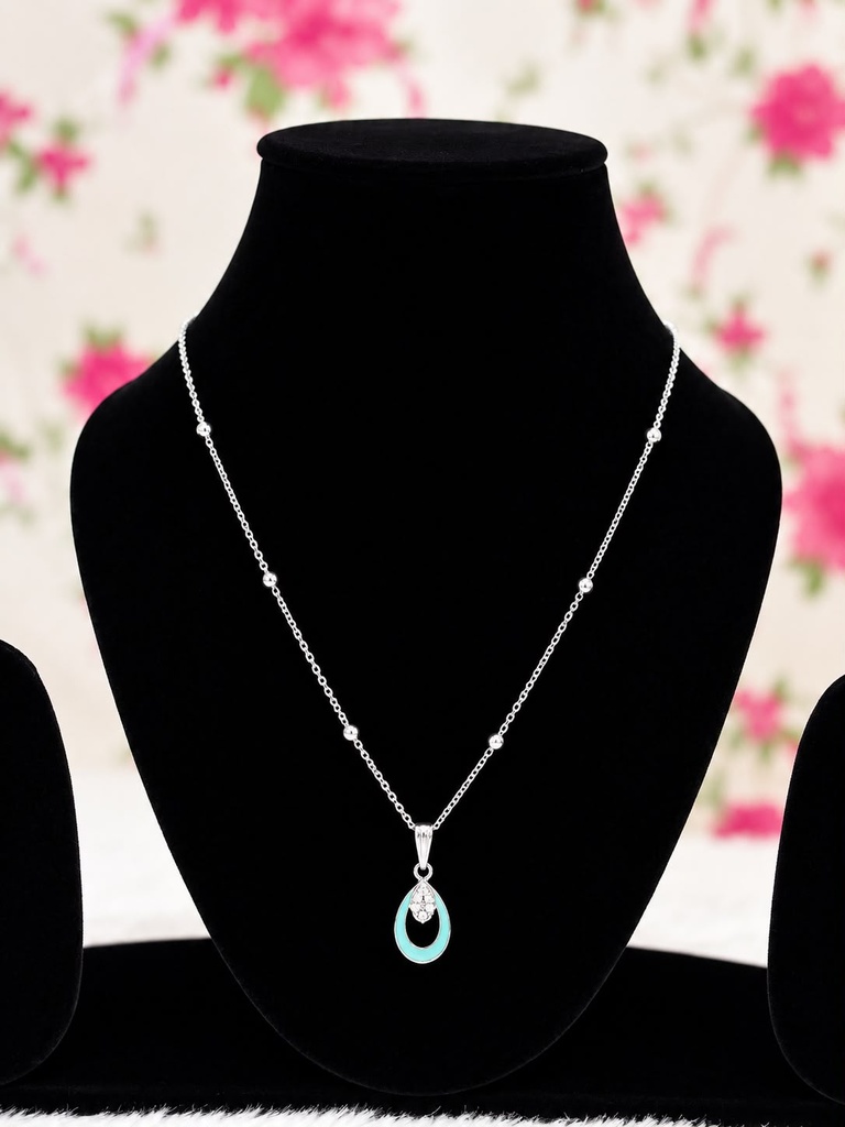 [NL018] Blush Teardrop Necklace