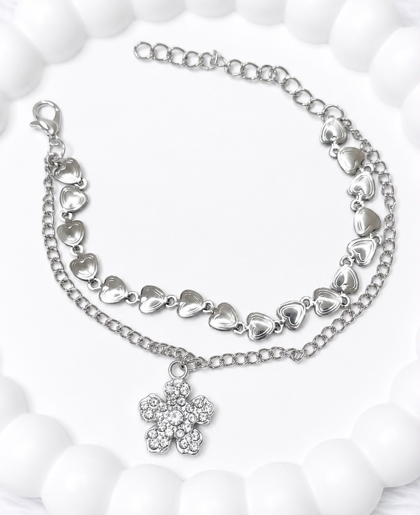 [BL020] Crystal Flower Hearts